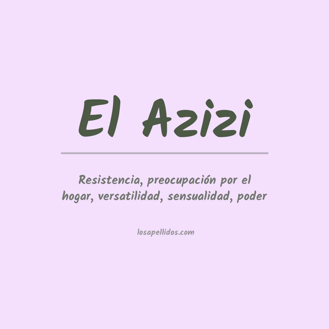 Apellido El azizi