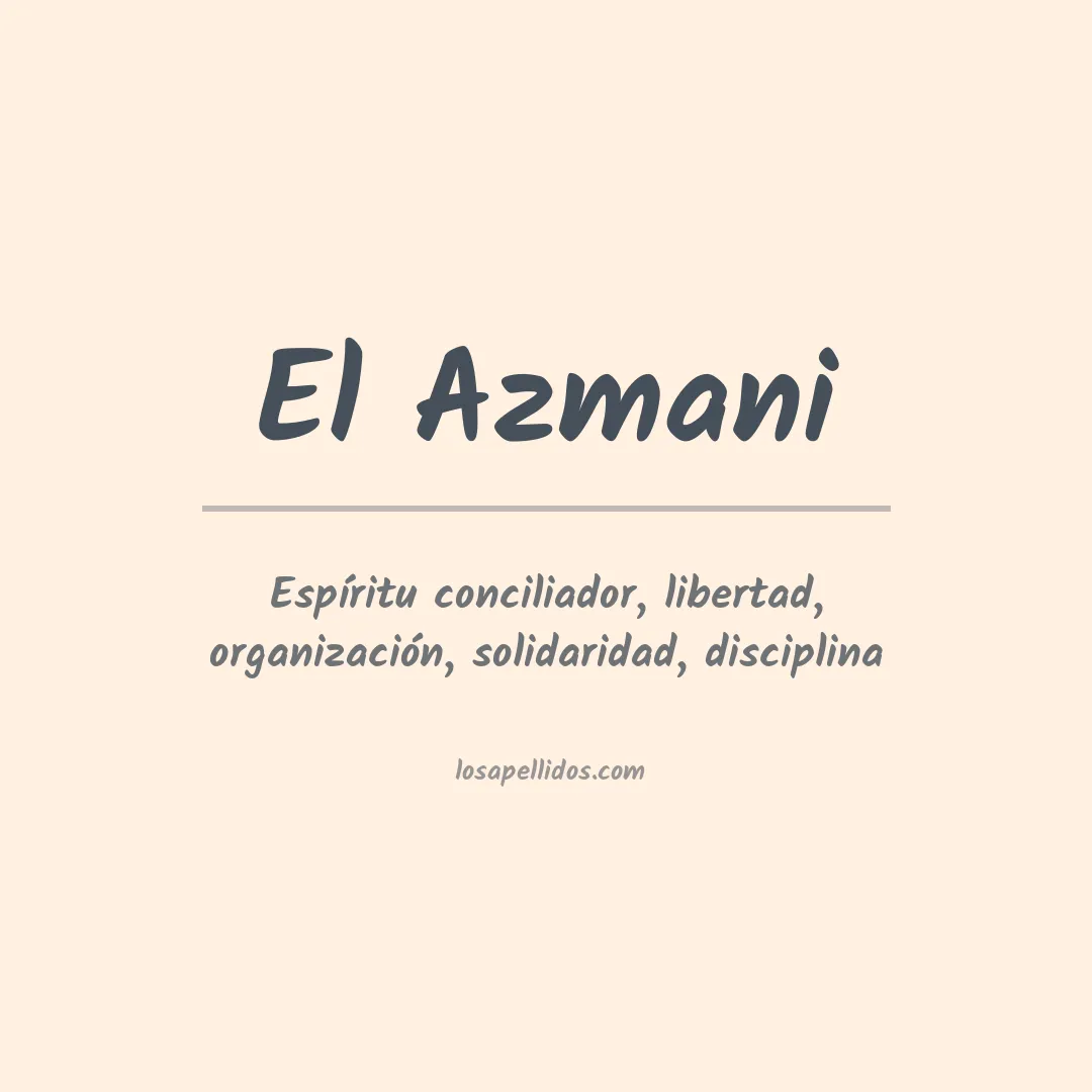 Apellido El azmani