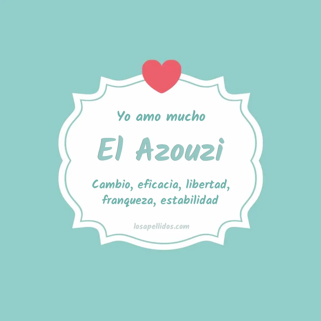 Yo amo mucho El azouzi