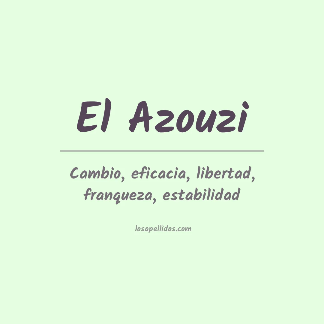 Apellido El azouzi