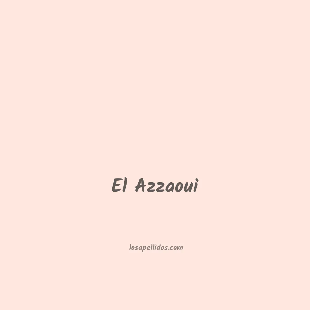 El azzaoui en chino