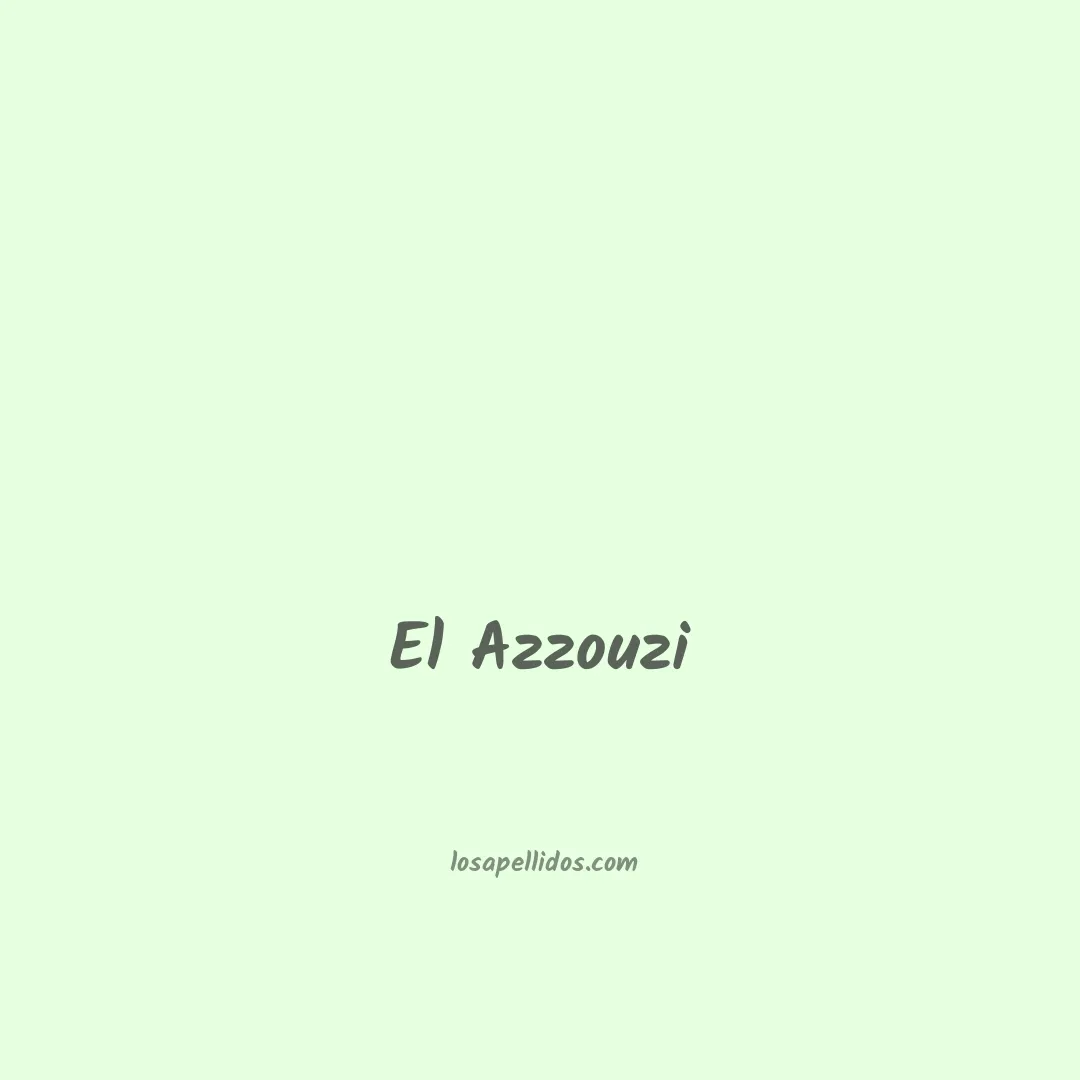 El azzouzi en chino