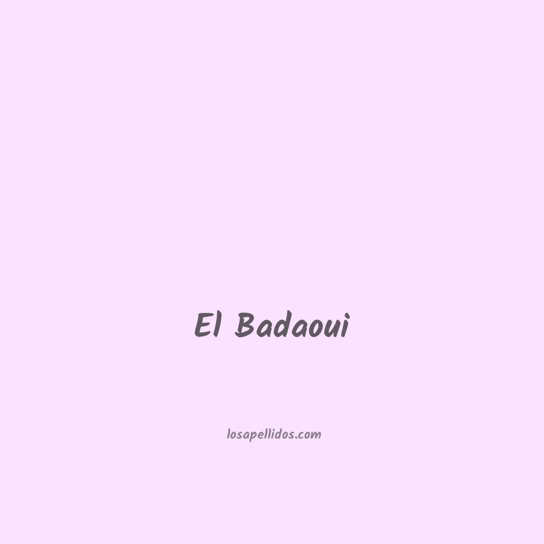 El badaoui en chino