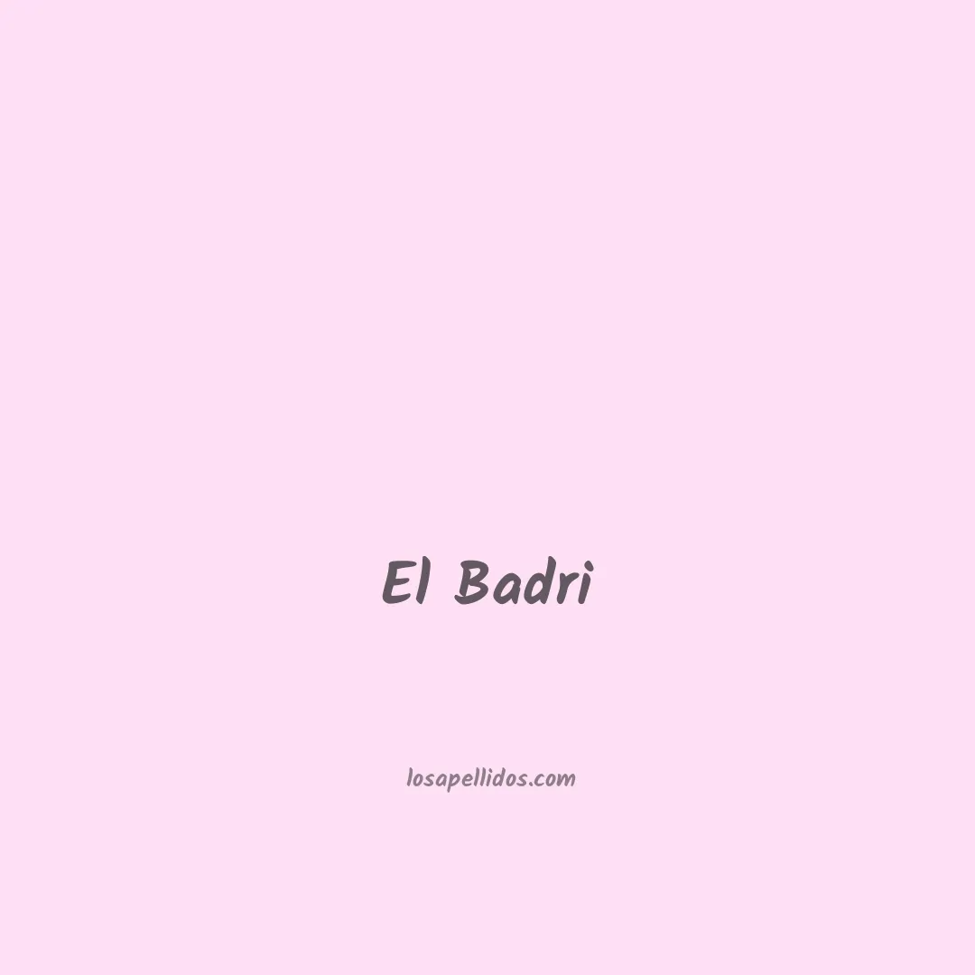 El badri en chino