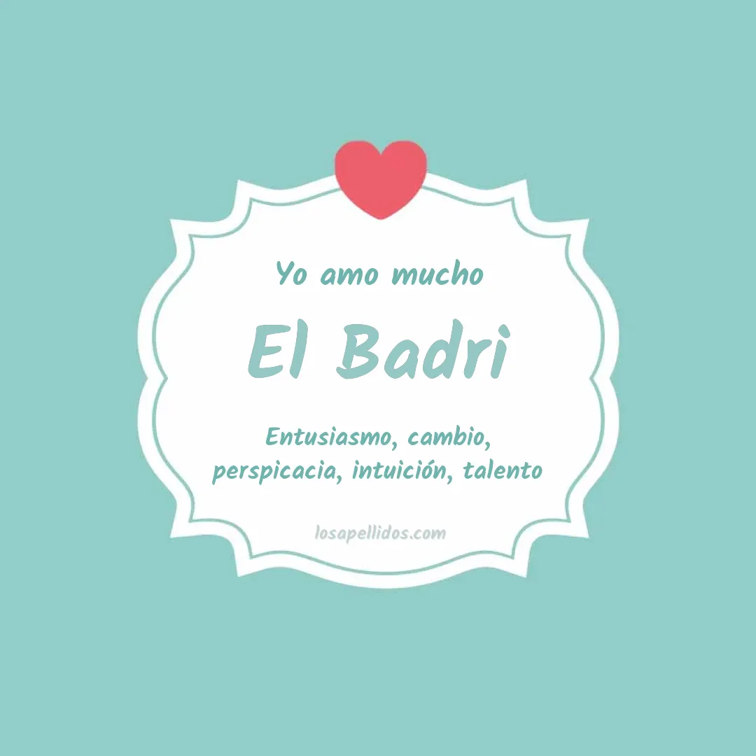 Yo amo mucho El badri