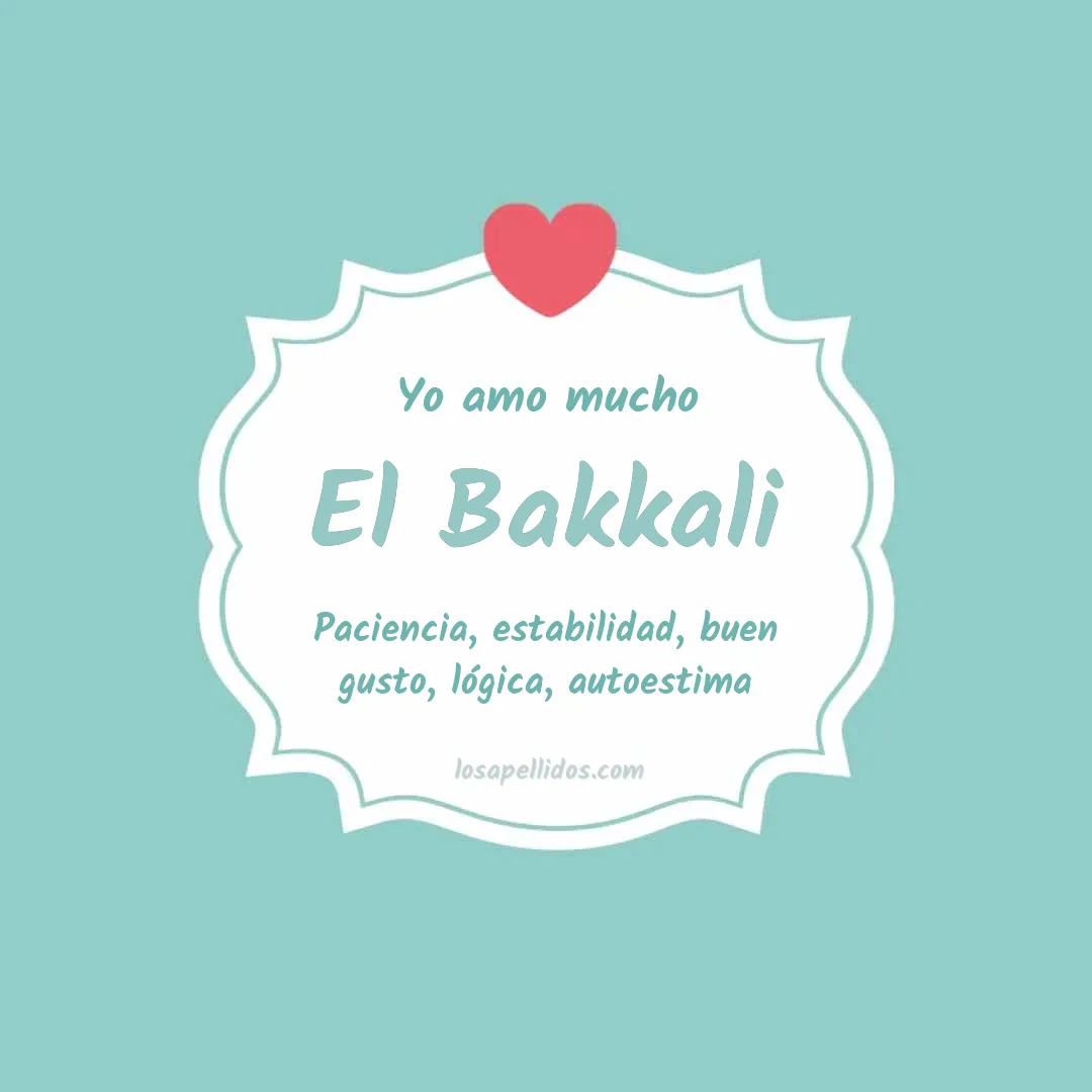 Yo amo mucho El bakkali