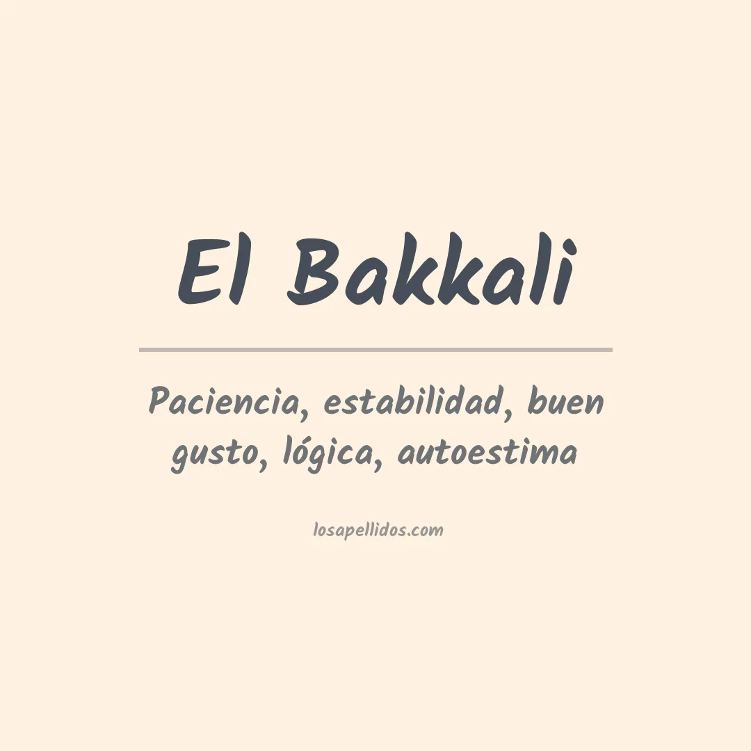 Apellido El bakkali