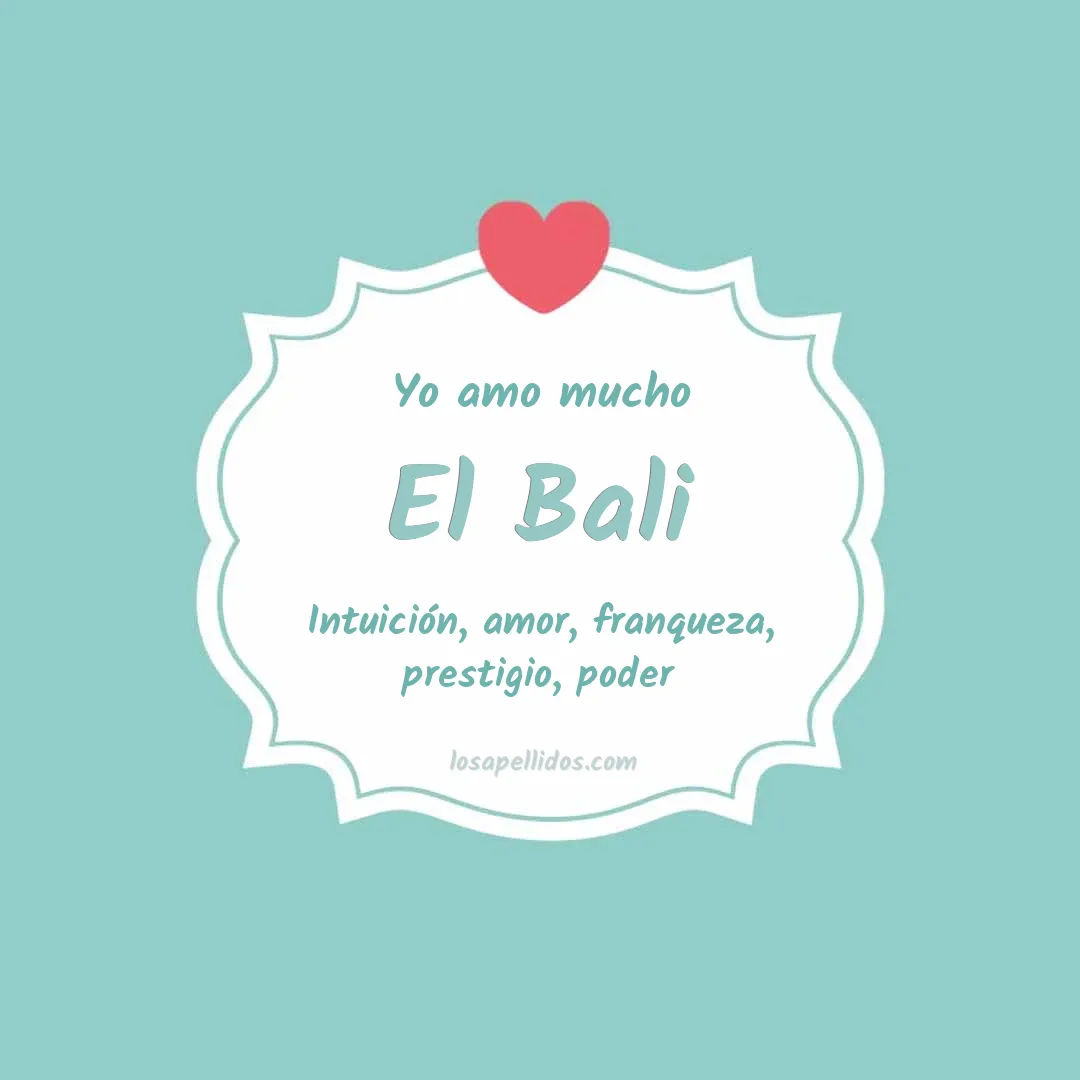 Yo amo mucho El bali