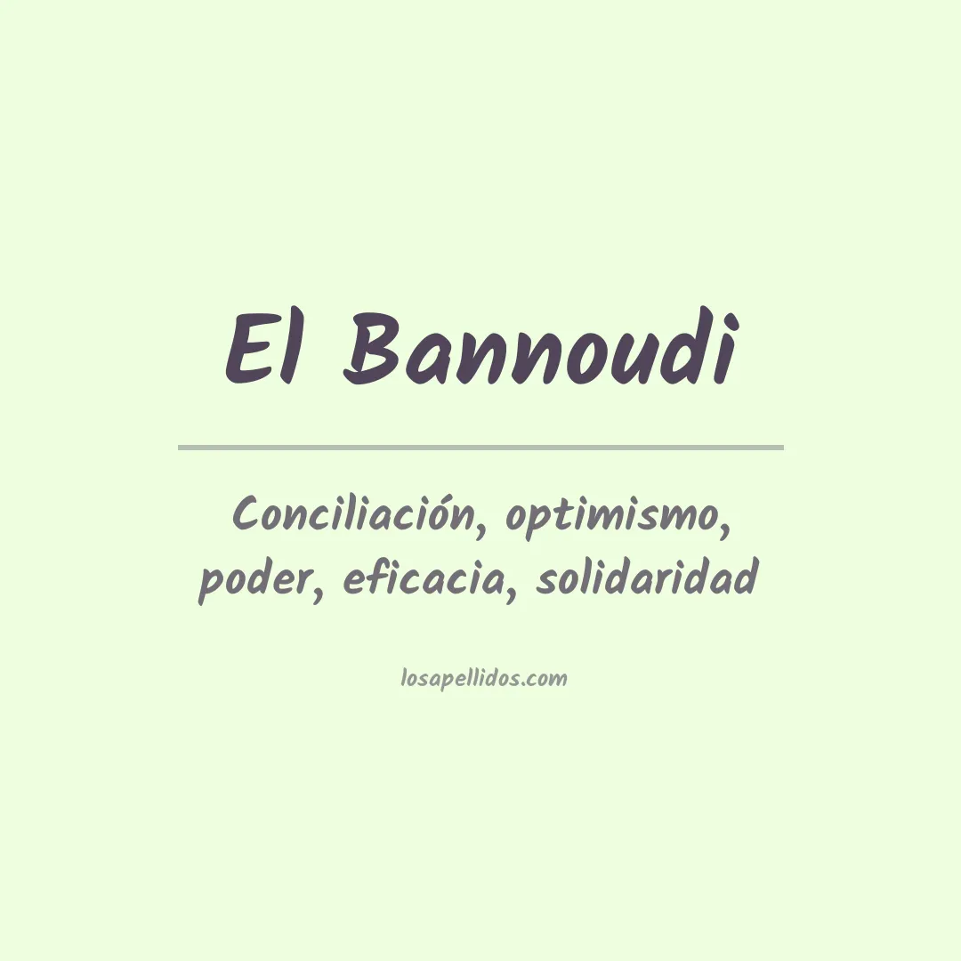 Apellido El bannoudi