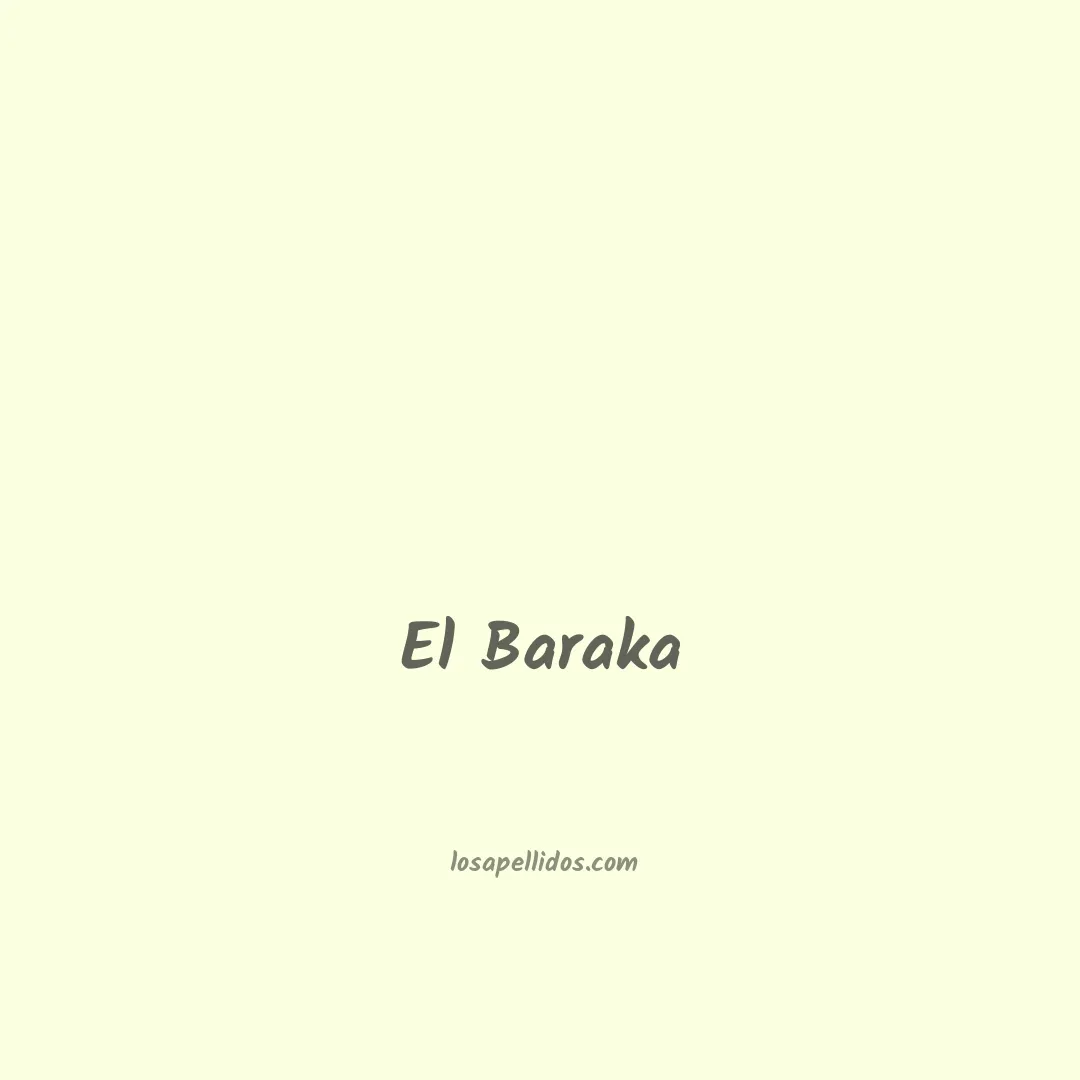 El baraka en chino