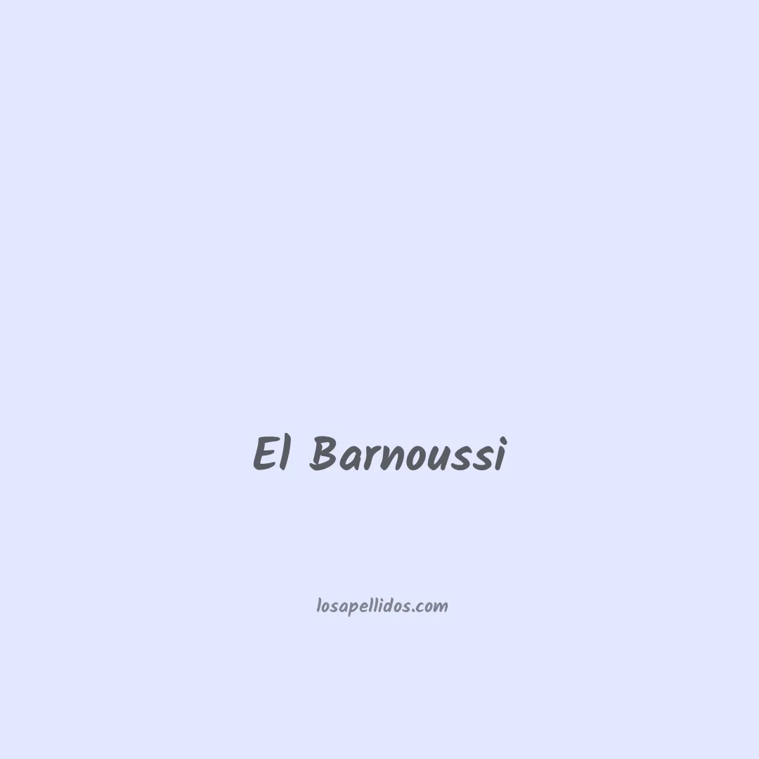 El barnoussi en chino