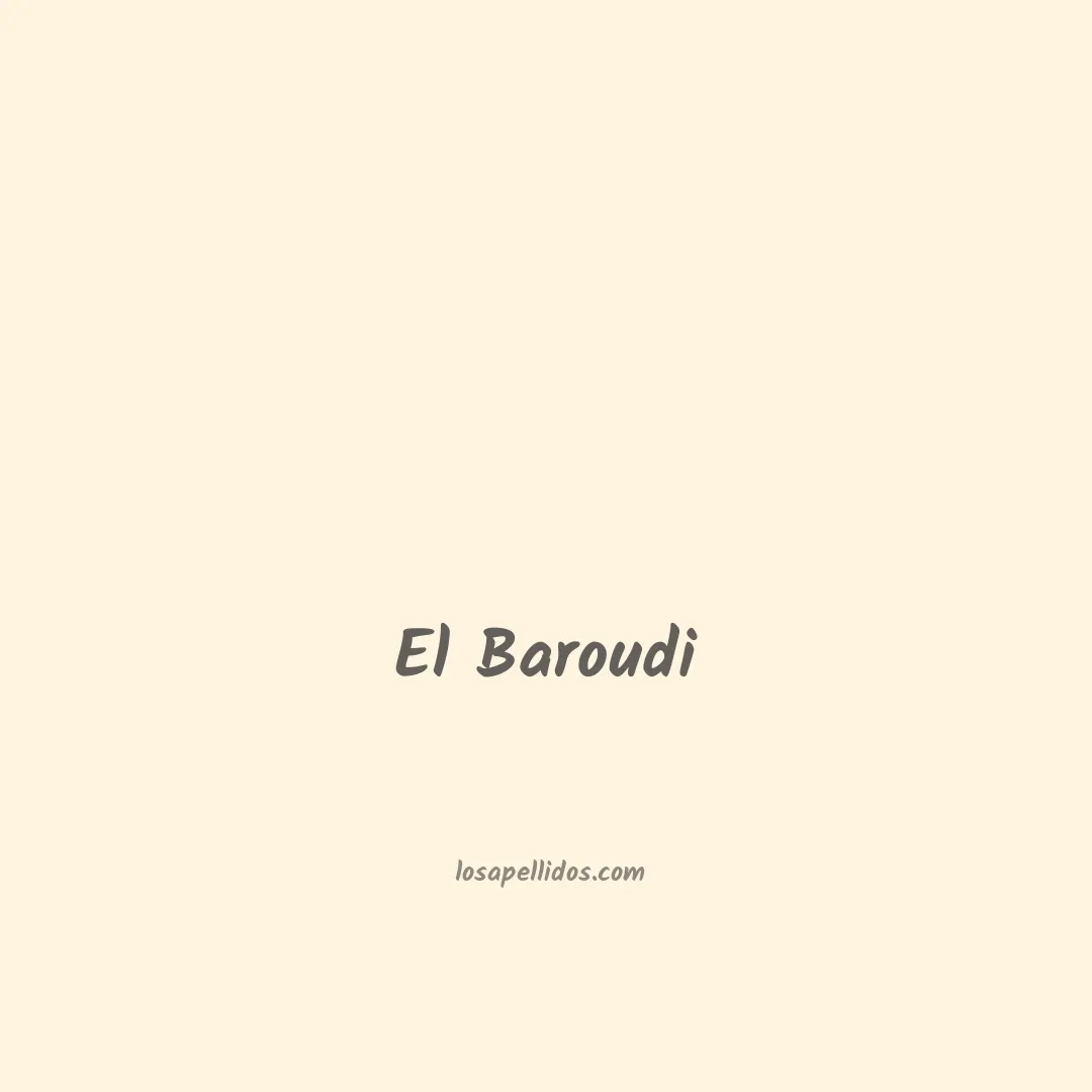 El baroudi en chino