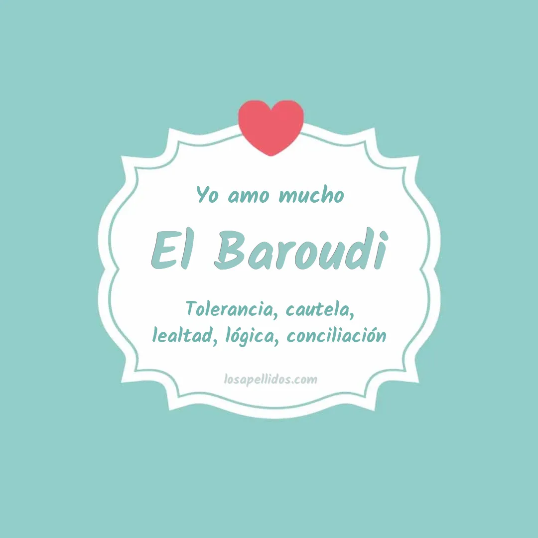 Yo amo mucho El baroudi