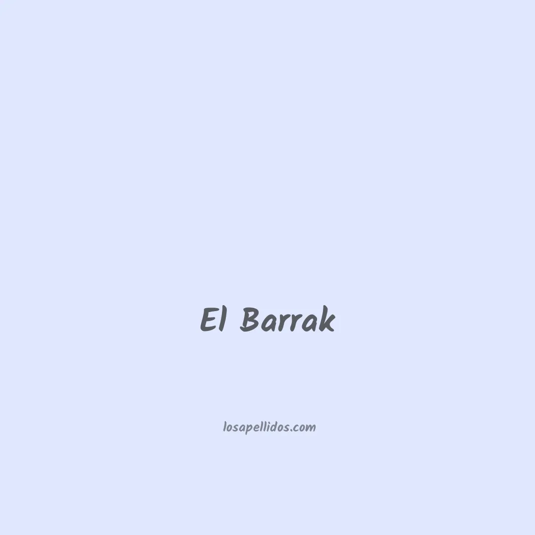 El barrak en chino