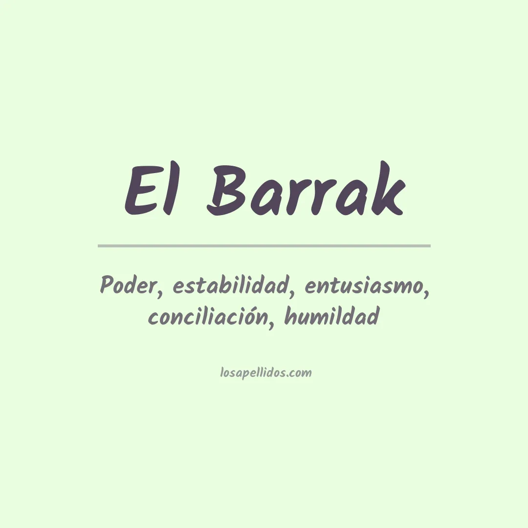 Apellido El barrak