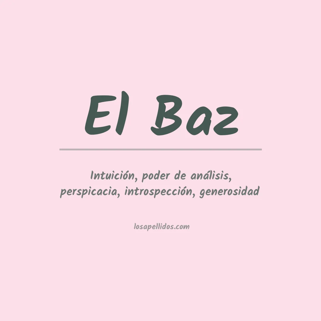 Apellido El baz