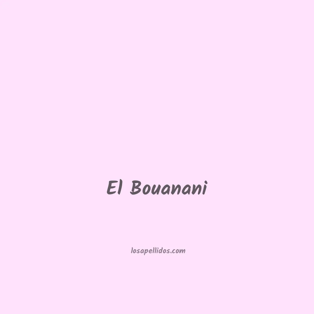 El bouanani en chino