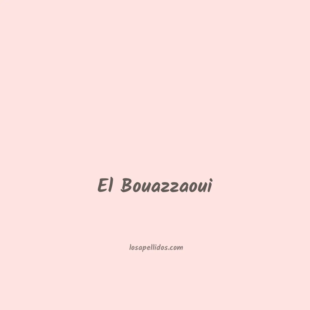 El bouazzaoui en chino