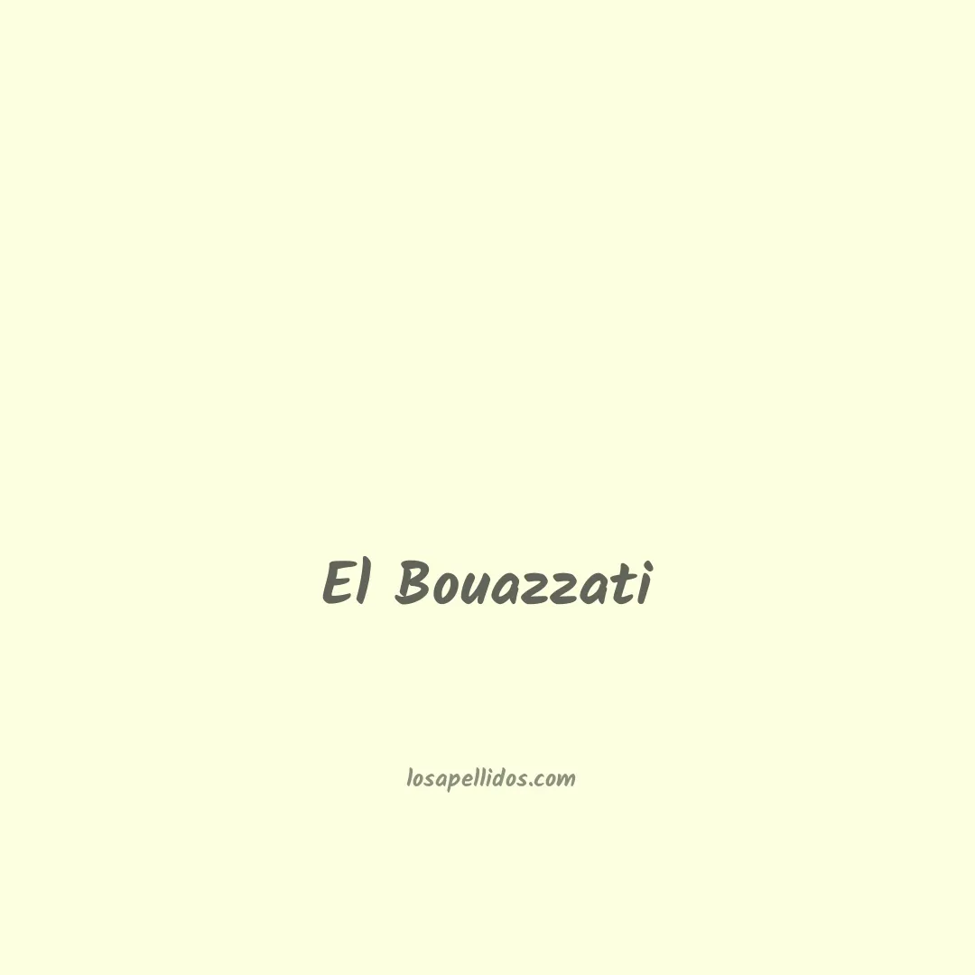 El bouazzati en chino