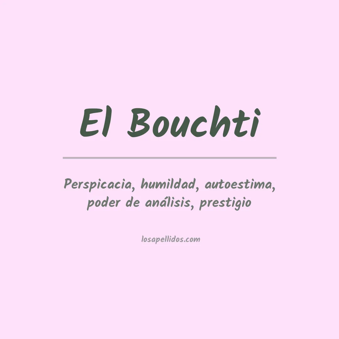 Apellido El bouchti