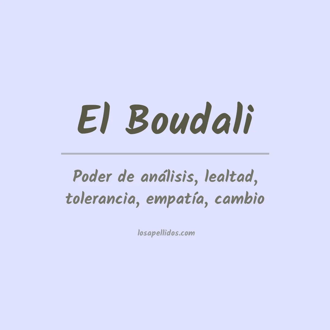 Apellido El boudali