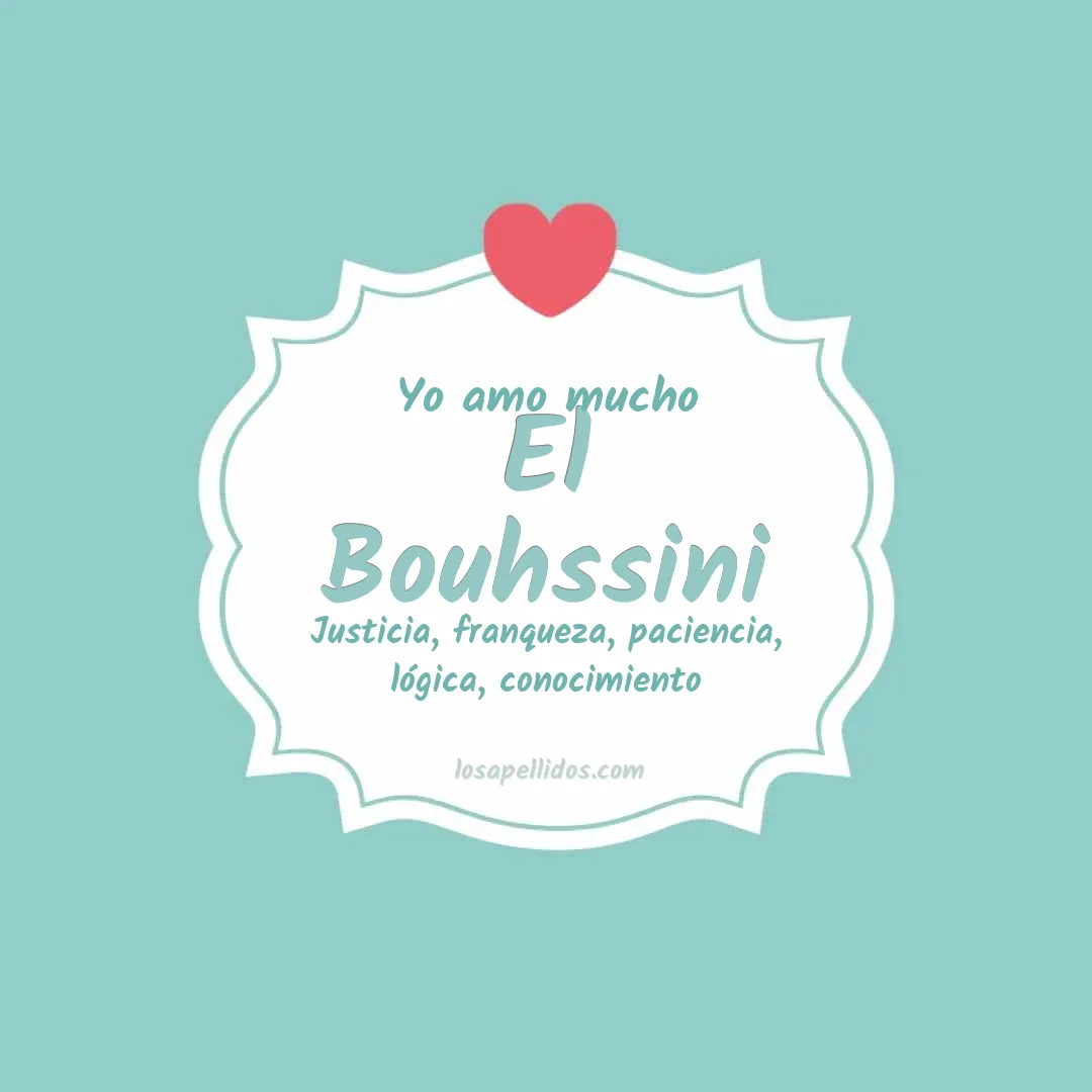Yo amo mucho El bouhssini