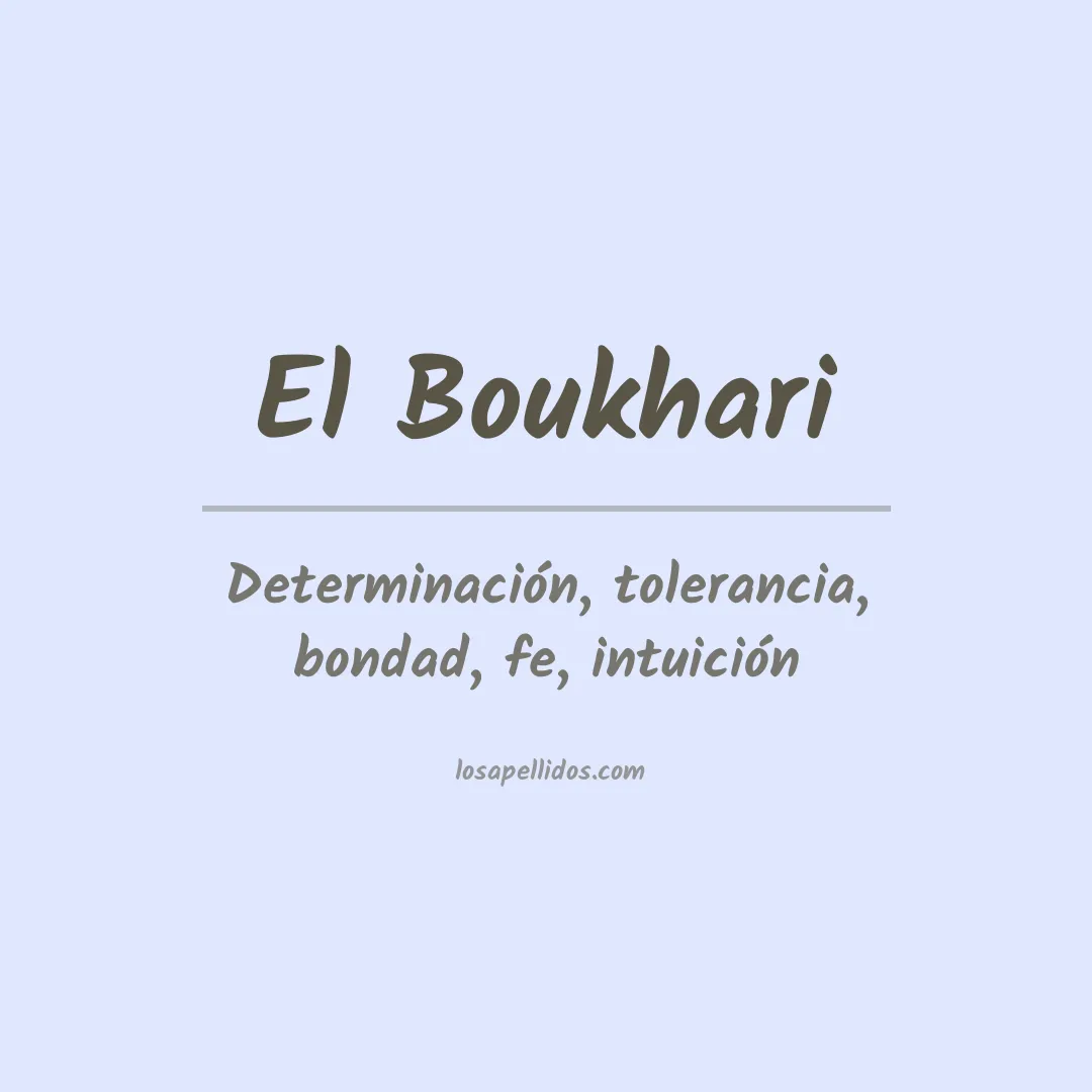 Apellido El boukhari