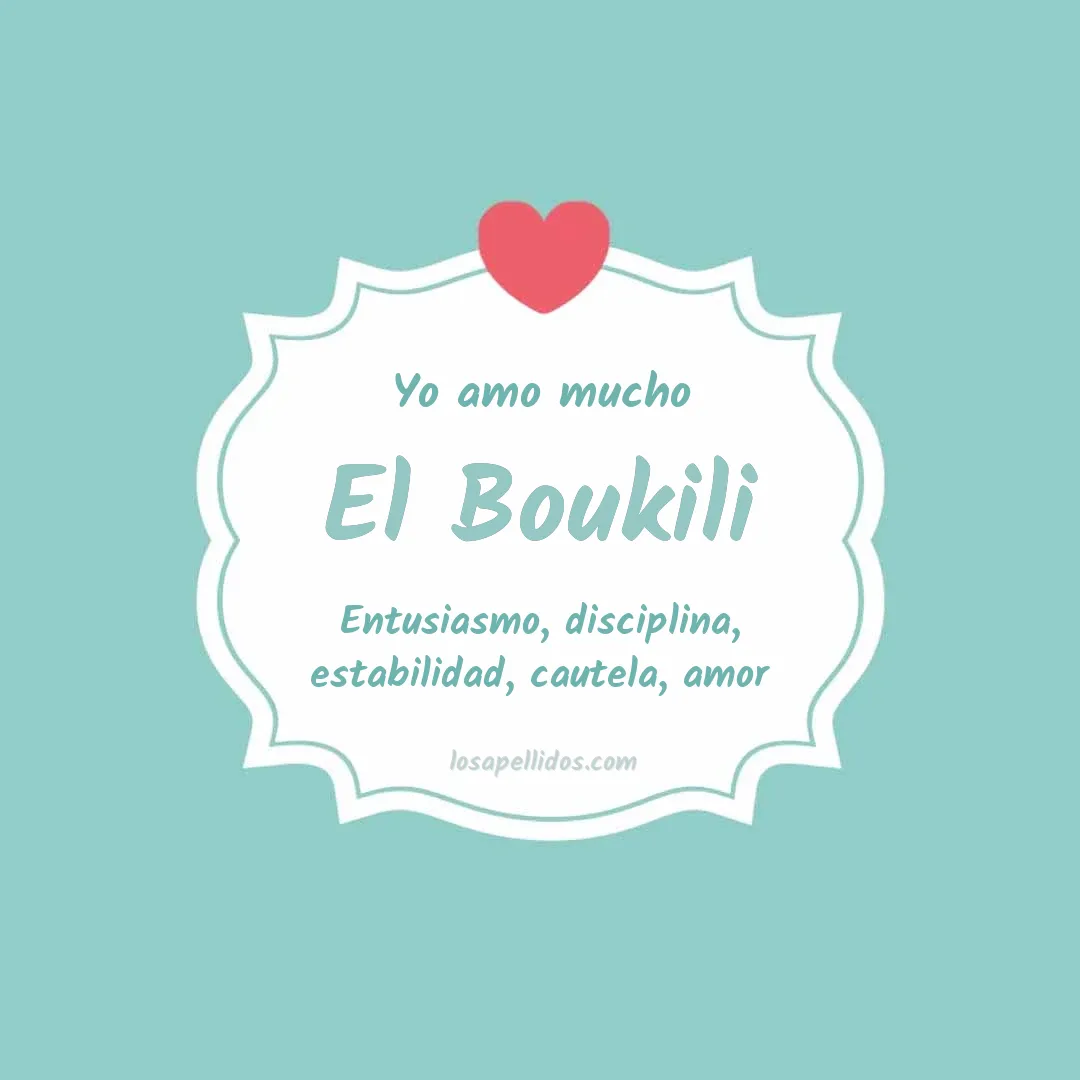 Yo amo mucho El boukili