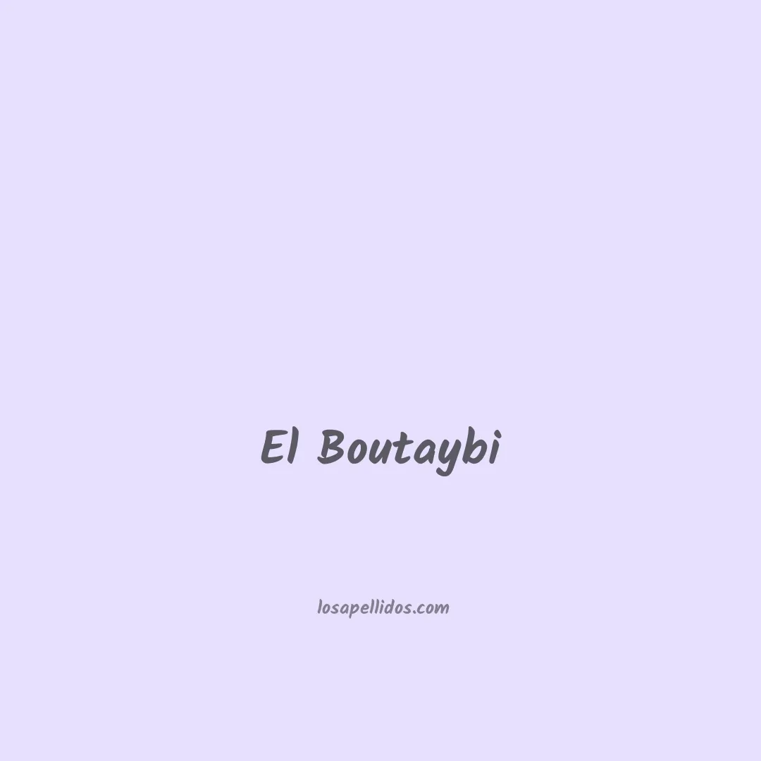 El boutaybi en chino