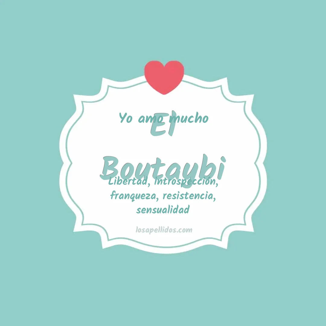 Yo amo mucho El boutaybi