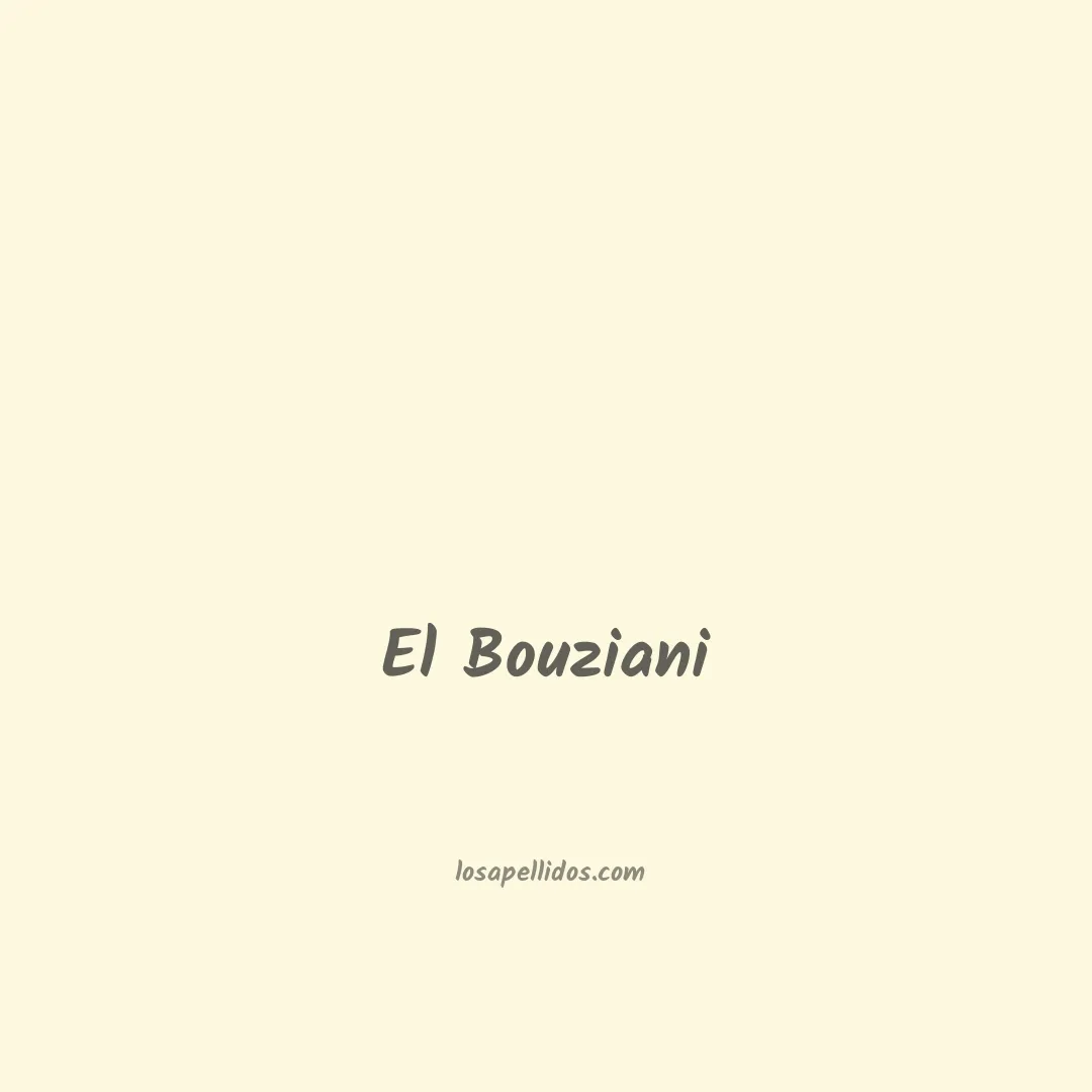El bouziani en chino
