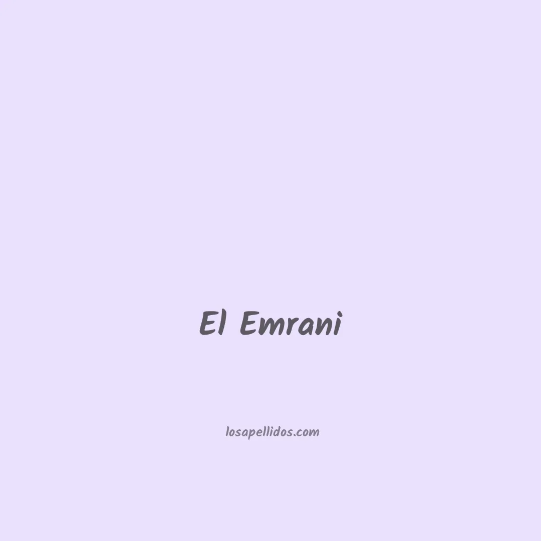 El emrani en chino