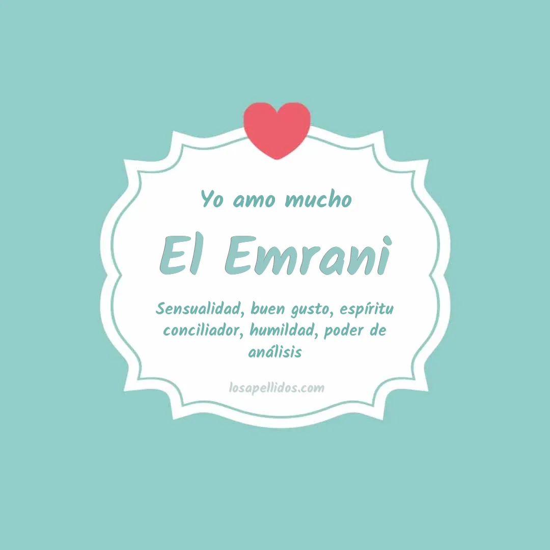 Yo amo mucho El emrani