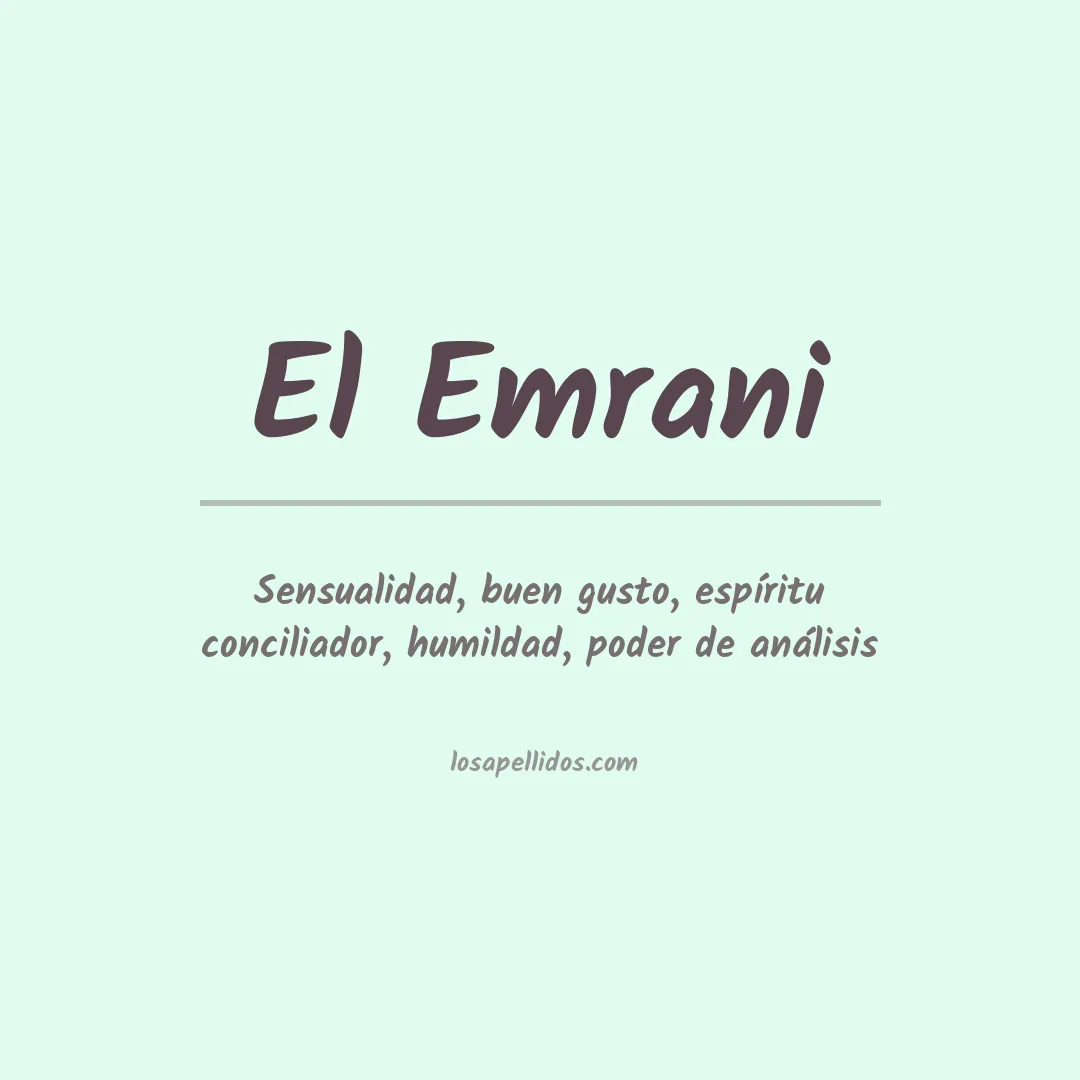Apellido El emrani