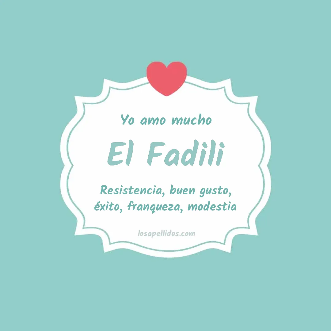 Yo amo mucho El fadili