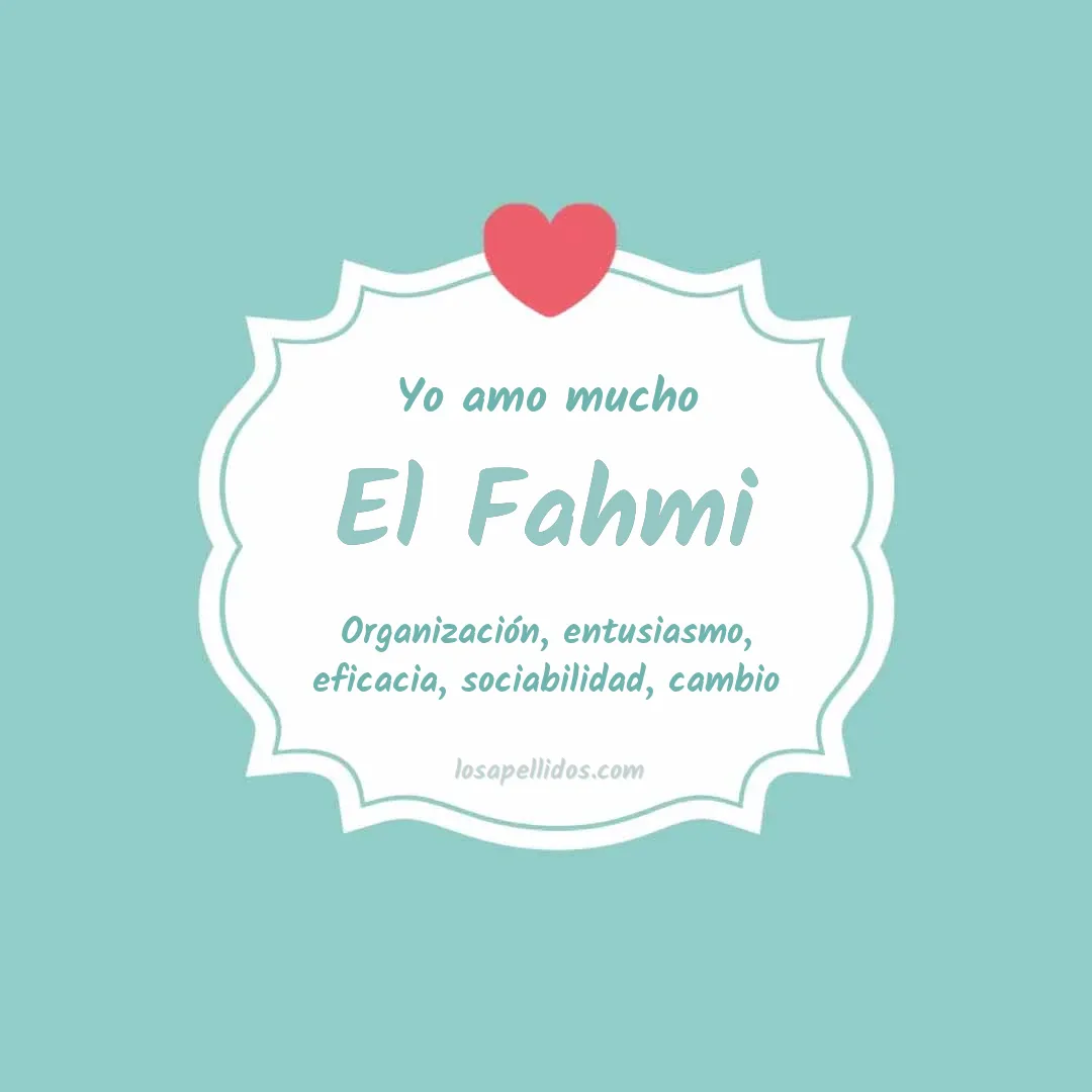 Yo amo mucho El fahmi