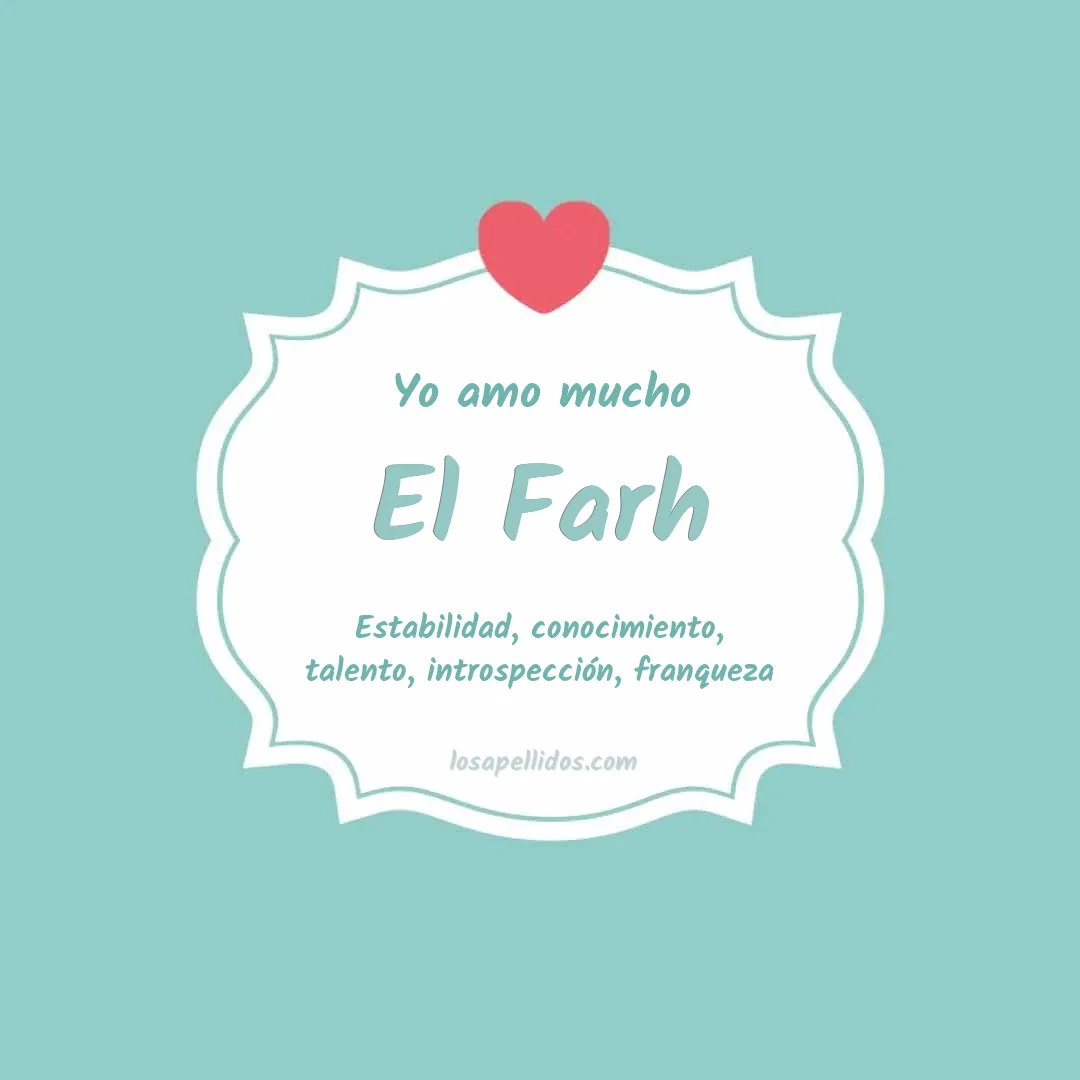 Yo amo mucho El farh