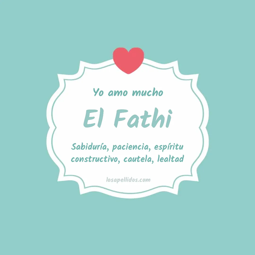 Yo amo mucho El fathi