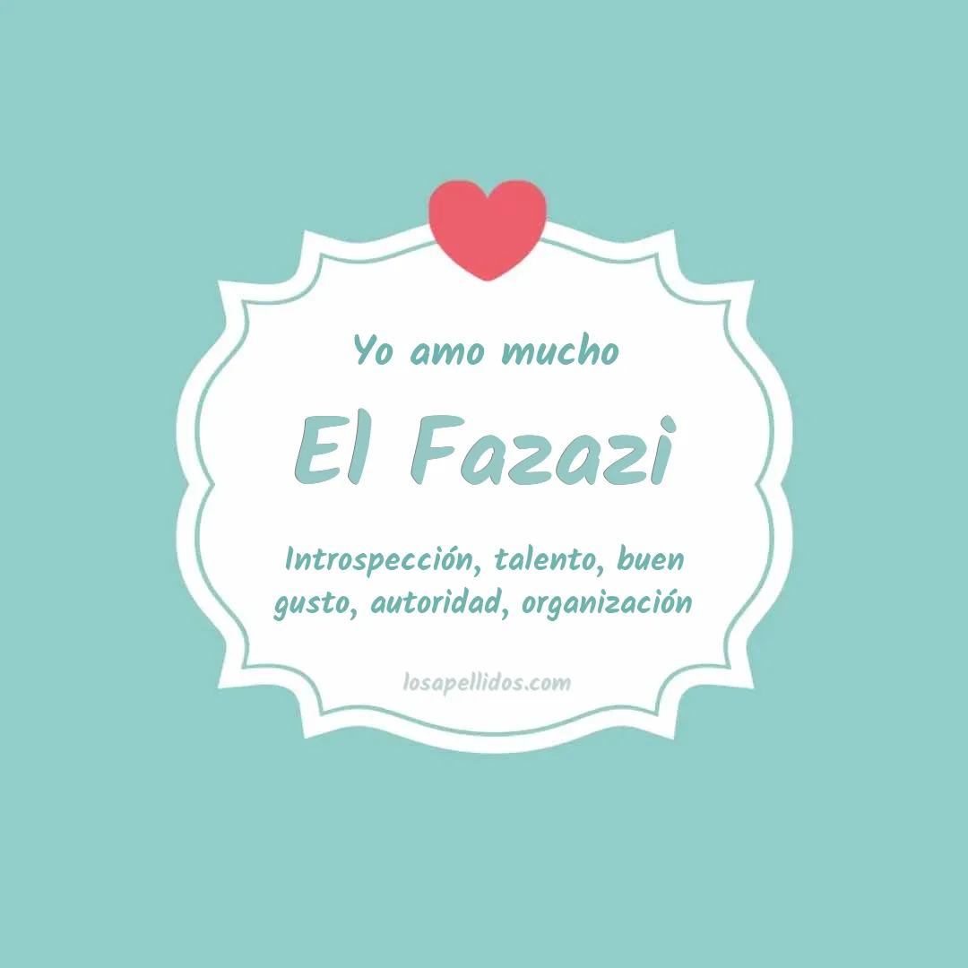 Yo amo mucho El fazazi