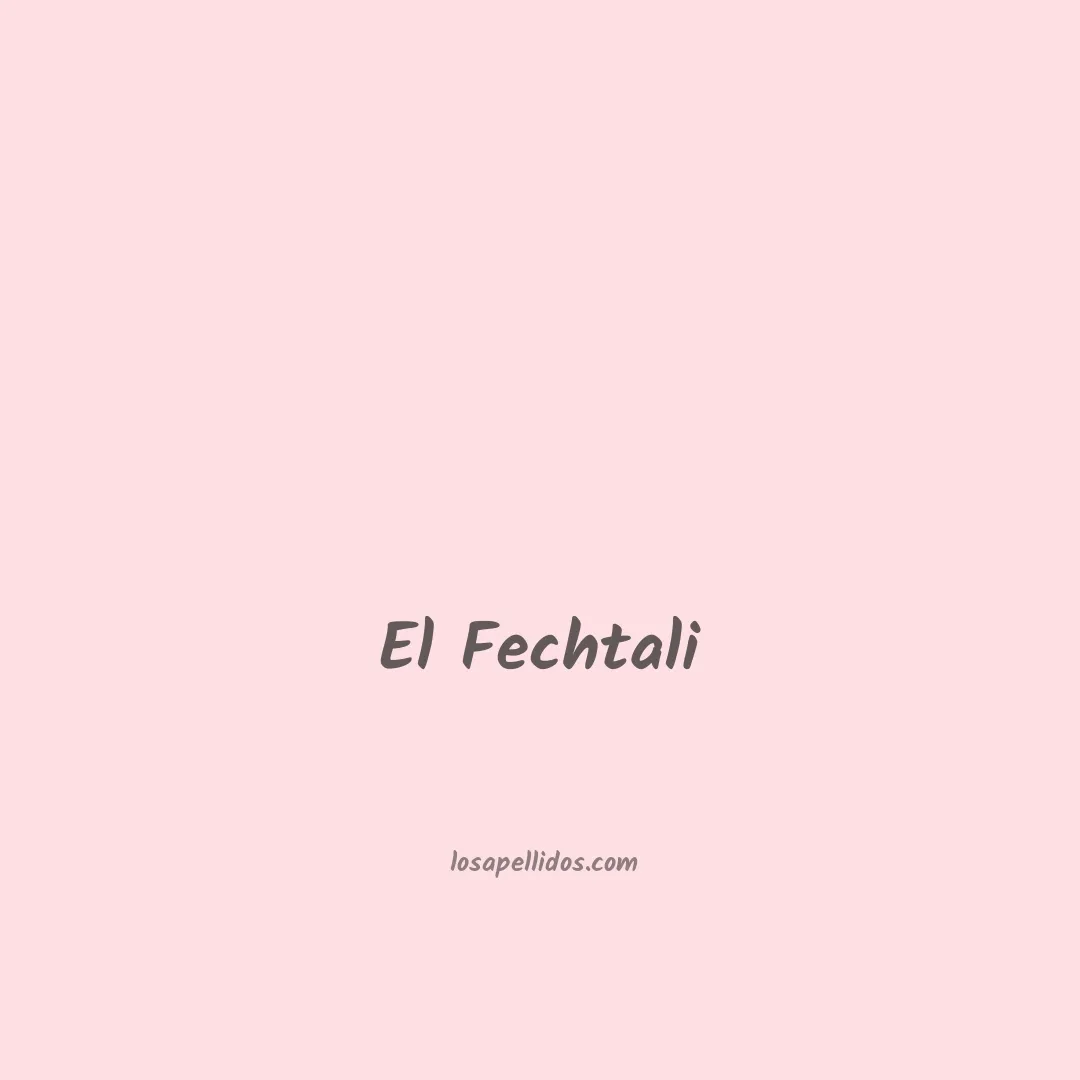 El fechtali en chino