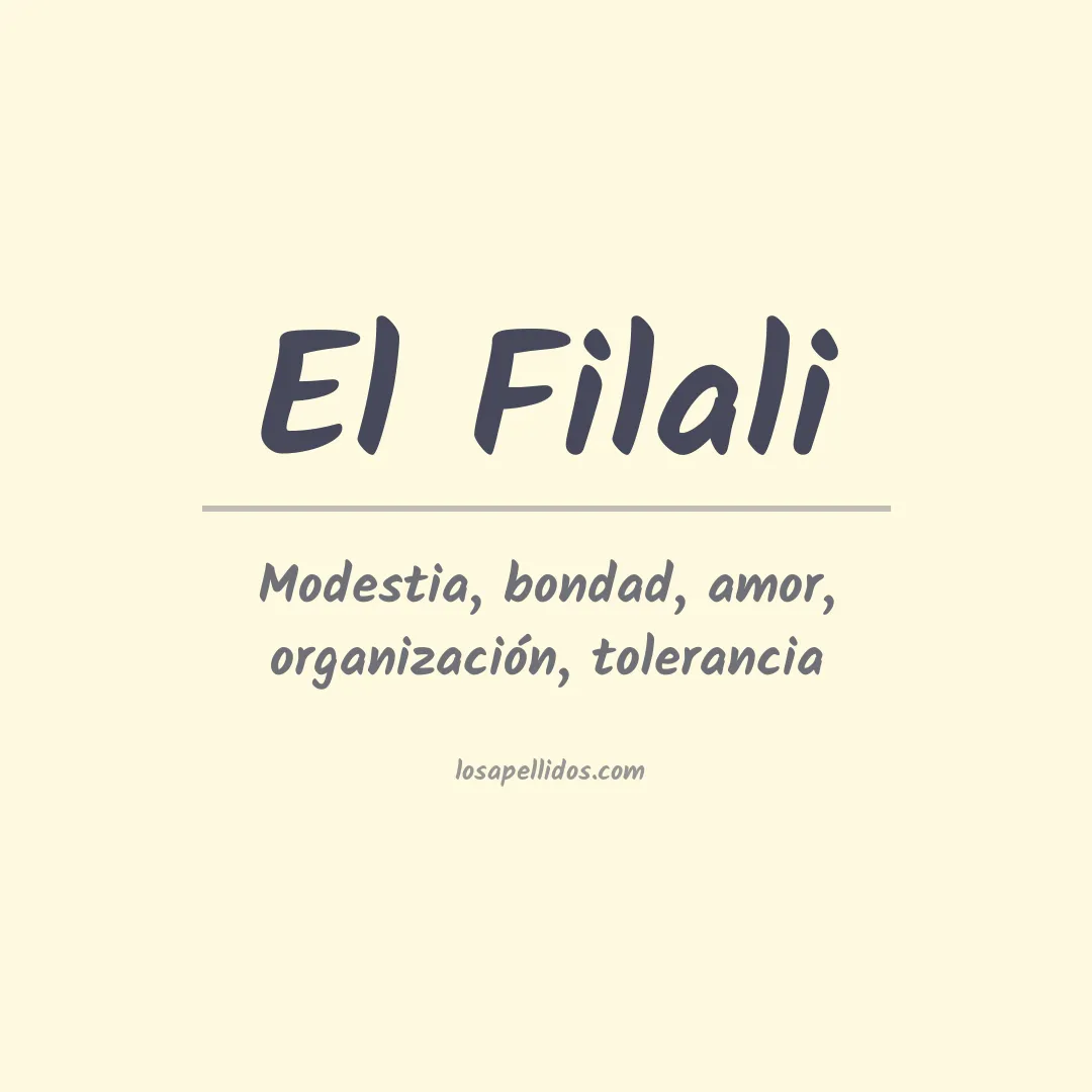 Apellido El filali