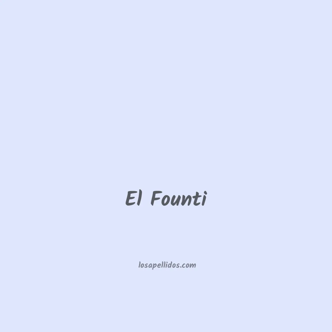 El founti en chino