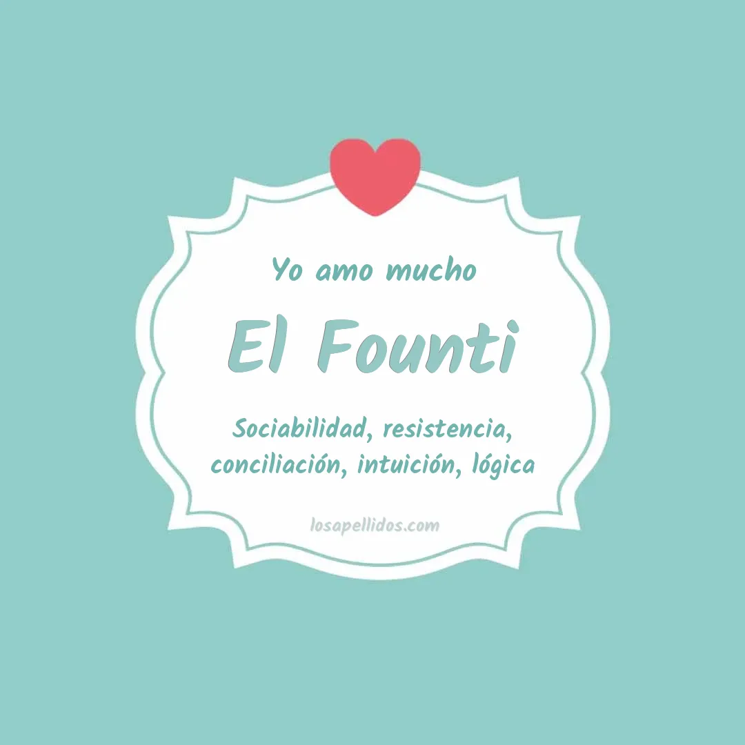 Yo amo mucho El founti