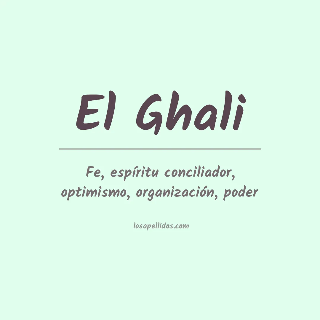 Apellido El ghali
