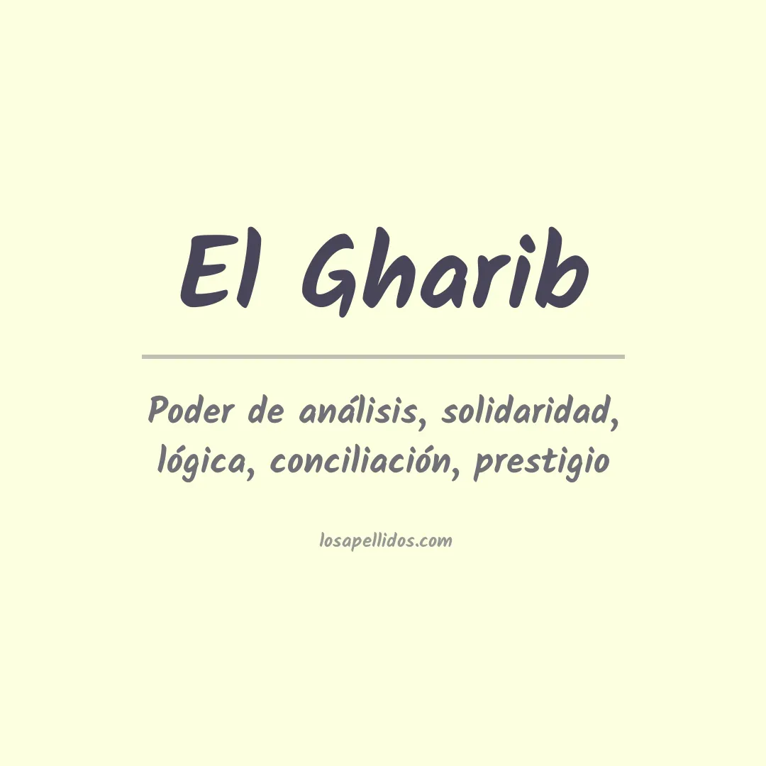 Significado del Apellido El gharib