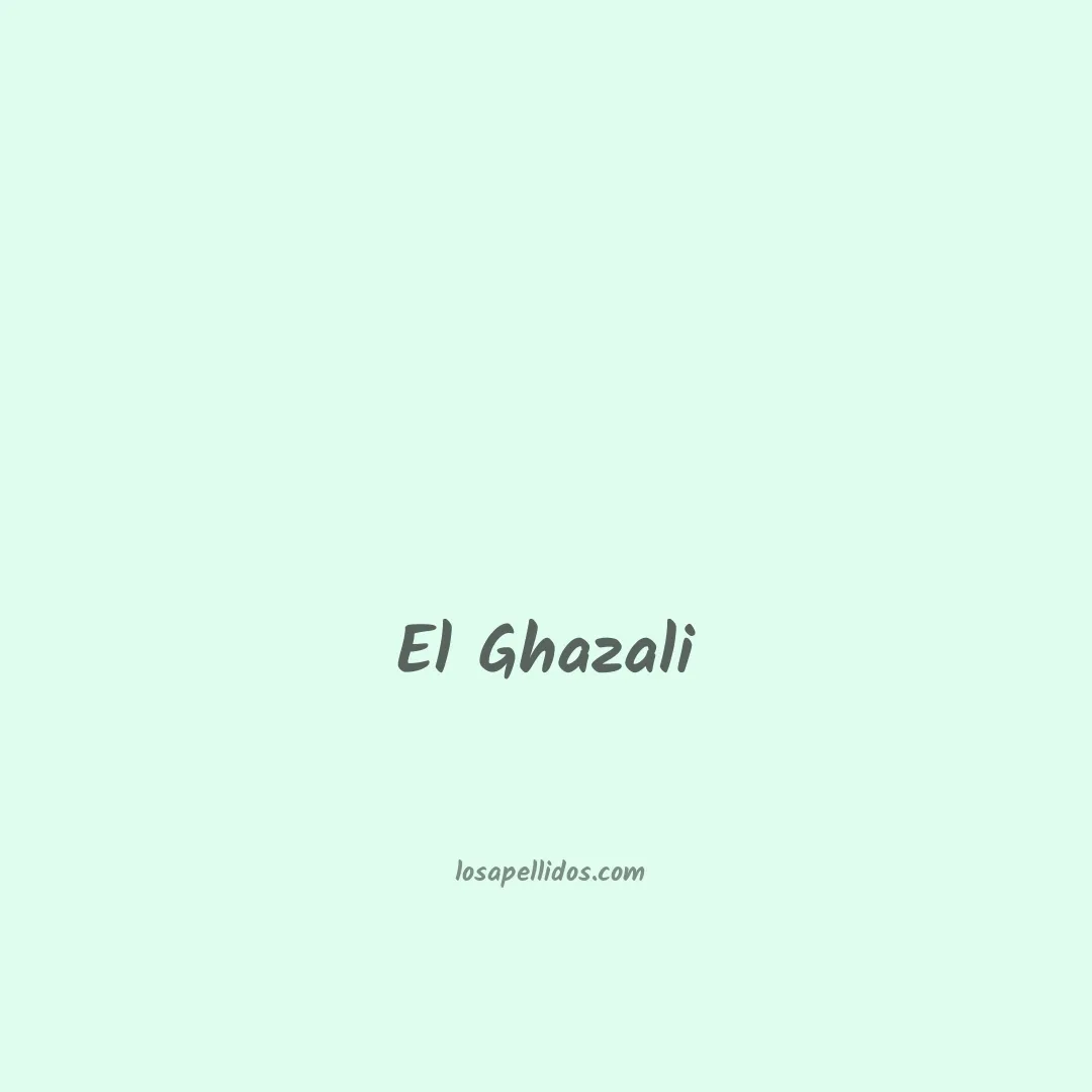 El ghazali en chino