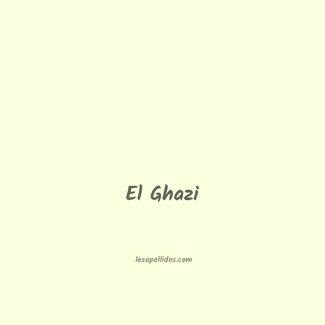 El ghazi en chino