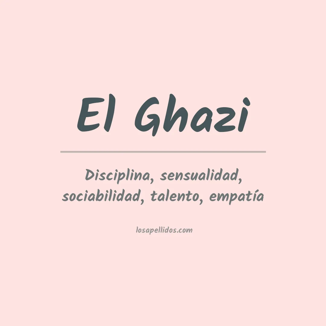 Apellido El ghazi