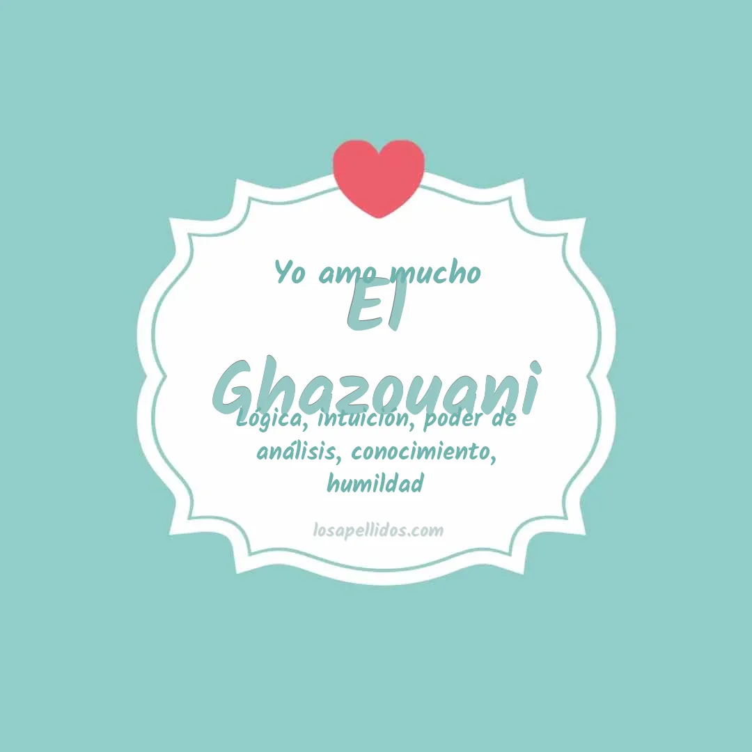 Yo amo mucho El ghazouani