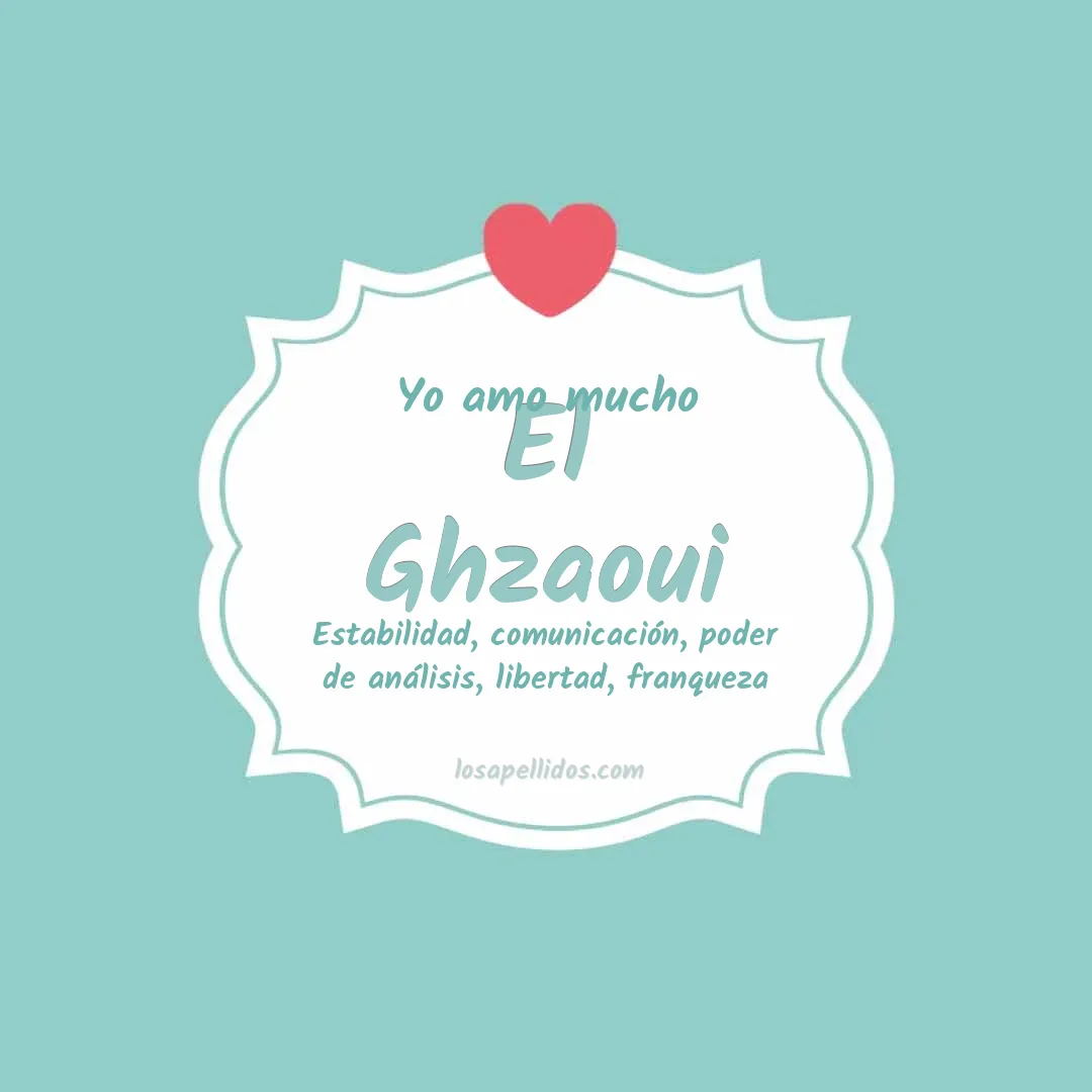 Yo amo mucho El ghzaoui